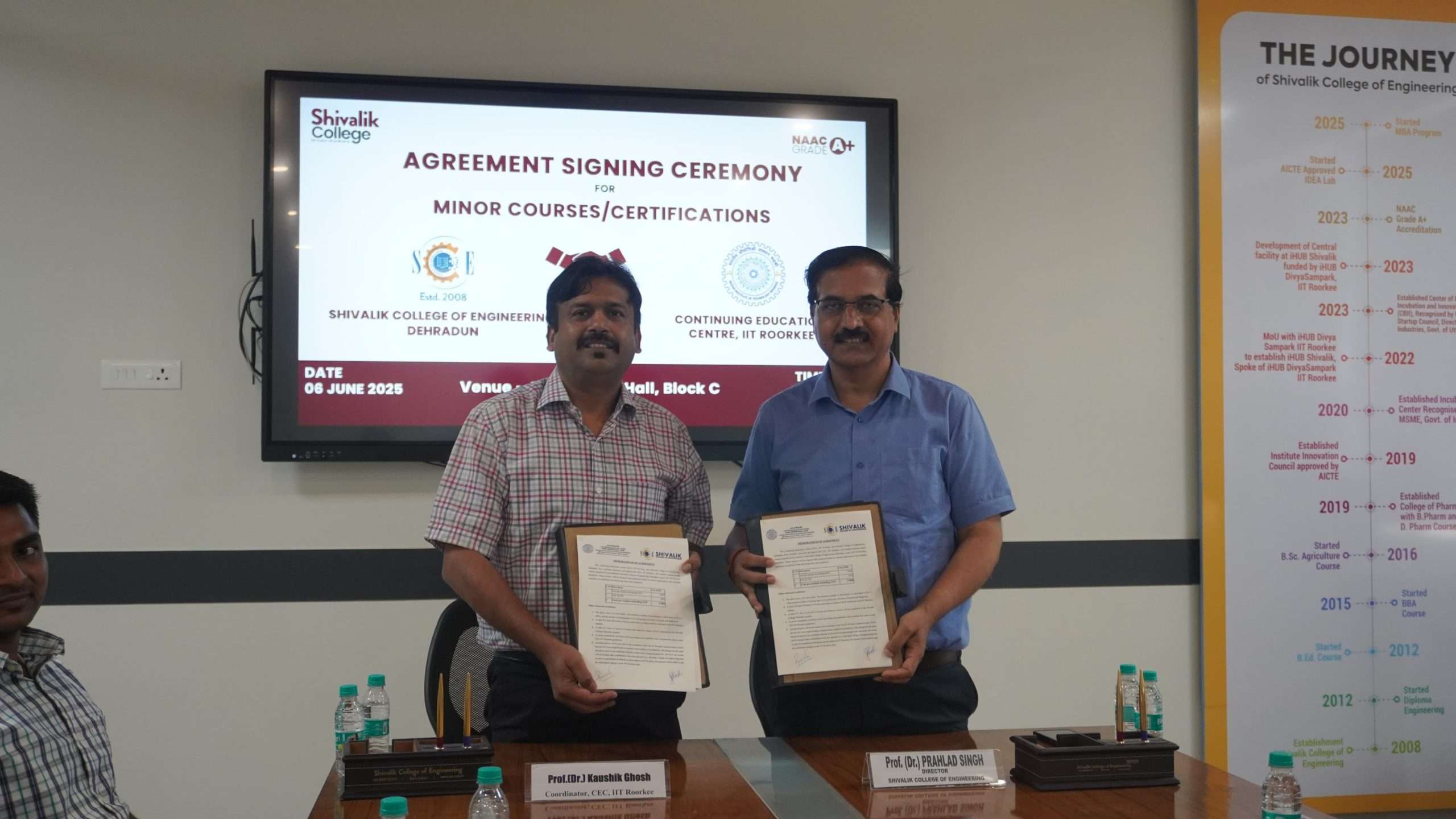 MoU Signing Ceremony with IIT Roorkee